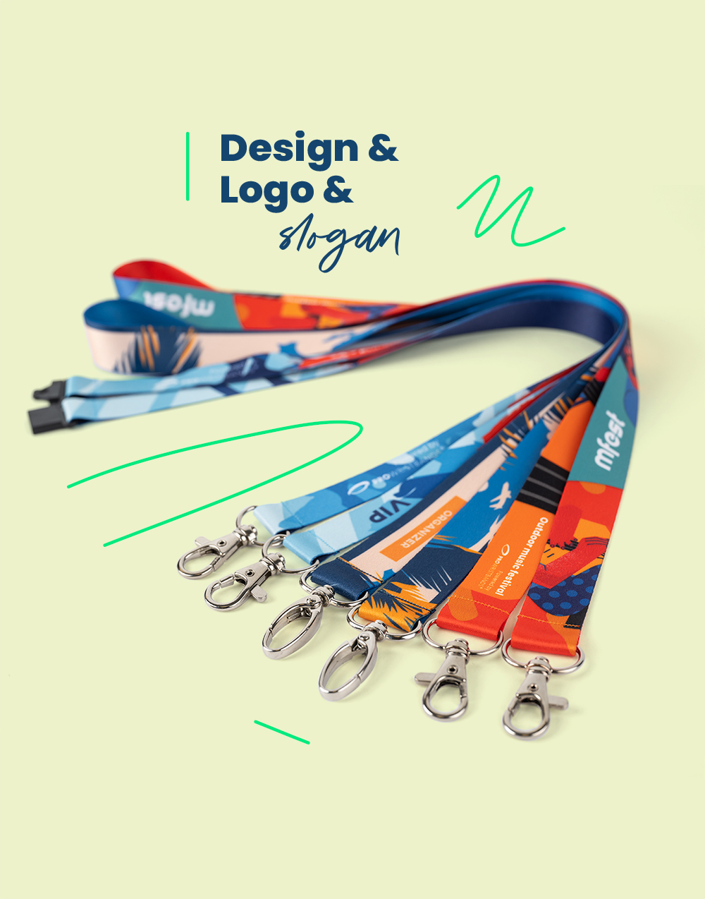 Lanyards with Print European manufacturer Ready in 35 days